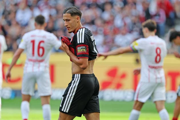 Younes Ebnoutalib (Eintracht Frankfurt , Nr. 11) , Eintracht Frankfurt - SC Freiburg, Bundesliga, BL, Saison 2026 2027, 4. Spiel, 19.09.2026, Frankfurt Deutsche Bank Park Deutschland