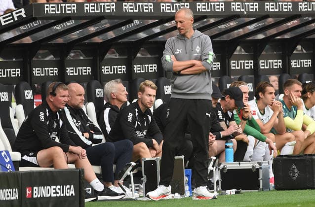 19.09.2026, xhbx, Fussball 1.Bundesliga, Borussia Moenchengladbach - 1.FSV Mainz 05 v.l. Interimstrainer Jan-Moritz Lichte (Borussia Mönchengladbach) (DFL DFB REGULATIONS PROHIBIT ANY USE OF PHOTOGRAPHS as IMAGE SEQUENCES and or QUASI-VIDEO) Moenchengladbach