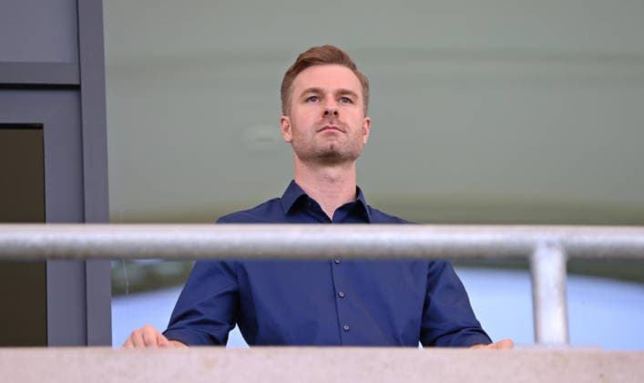 19.09.2026, Fussball, Herren, 3. Liga, Saison 2026 2027, 1. FC Saarbrücken - SG Sonnenhof Großaspach, Leiter der Vermarktung Sebastian Jacob (1. FC Saarbruecken) Saarbrücken Ludwigsparkstadion Saarland Deutschland Copyright: xFabianxKleerx
