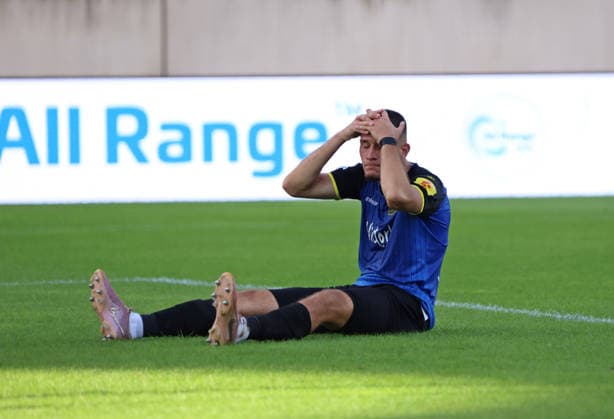 19.09.2026, Fussball, Herren, 3. Liga, Saison 2026 2027, 1. FC Saarbrücken - SG Sonnenhof Großaspach, Mladen Cvjetinovic (1. FC Saarbruecken) enttäuscht, Enttäuschung Saarbrücken Ludwigsparkstadion Saarland Deutschland Copyright: xFabianxKleerx