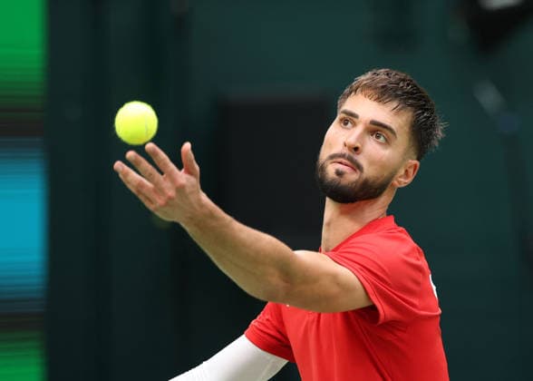 Team Croatia, Dino Prizmic,, Davis Cup Germany vs. Croatia, Heristo Arena, Halle Westf., Germany Tennis - Davis Cup 20026 - - Heristo Arena - Halle West - Northrhine Westphalia - Germany - 19 September 2026. Copyright: xJuergenxHasenkopfx
