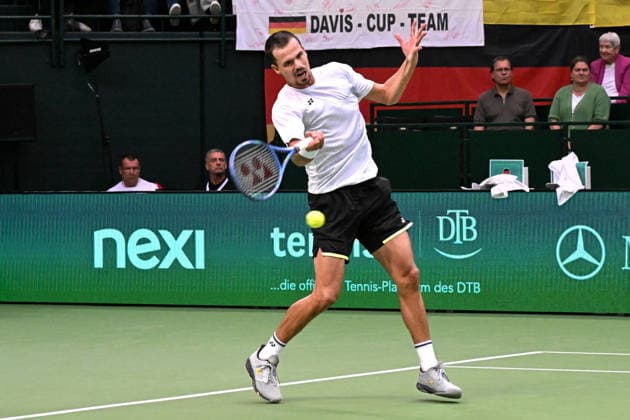 Daniel Altmaier GER 19.09.2026 ¢ Tennis ¢ Davis Cup Qualifiers 2. Runde ¢ Deutschland vs Kroatien , heristo-arena, Halle (Westfalen), NRW Germany