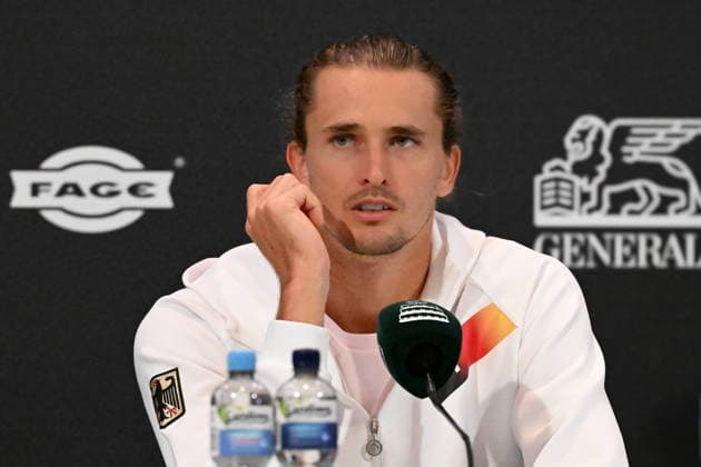 Alexander Zverev GER in der Pressekonferenz 19.09.2026 ¢ Tennis ¢ Davis Cup Qualifiers 2. Runde ¢ Deutschland vs Kroatien , heristo-arena, Halle (Westfalen), NRW Germany