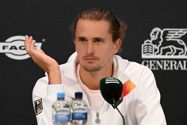 Alexander Zverev GER in der Pressekonferenz 19.09.2026 ¢ Tennis ¢ Davis Cup Qualifiers 2. Runde ¢ Deutschland vs Kroatien , heristo-arena, Halle (Westfalen), NRW Germany