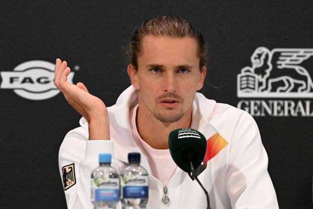 Alexander Zverev GER in der Pressekonferenz 19.09.2026 ¢ Tennis ¢ Davis Cup Qualifiers 2. Runde ¢ Deutschland vs Kroatien , heristo-arena, Halle (Westfalen), NRW Germany