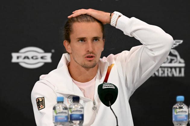 Alexander Zverev GER in der Pressekonferenz 19.09.2026 ¢ Tennis ¢ Davis Cup Qualifiers 2. Runde ¢ Deutschland vs Kroatien , heristo-arena, Halle (Westfalen), NRW Germany