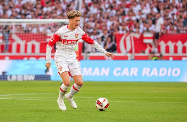 19.09.2026, Deutschland, Stuttgart, Fußball Bundesliga, VfB Stuttgart vs. Borussia Dortmund, Angelo Stiller (VfB)