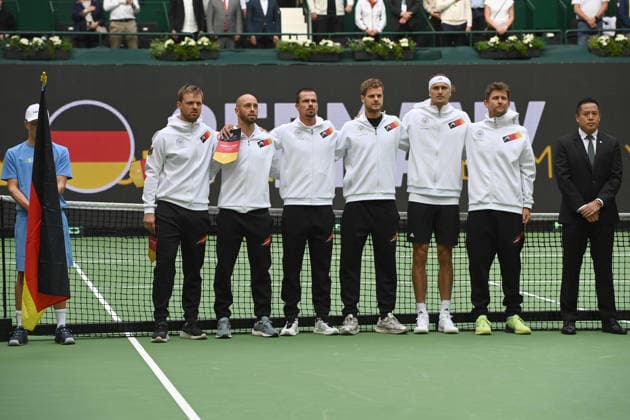 Die deutsche Davis Cup Mannschaft, match1: Alexander ZVEREV (GER) - Matej DODIC (CRO) Deutschland (GER) - Kroatien (CRO) Tennis Davis Cup Qualifiers Round 2 am 19.09.2026 in der Heristo Arena Halle Westfalen, Deutschland. Â