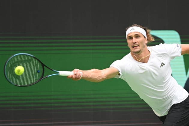 Alexander ZVEREV (GER) Aktion, match1: Alexander ZVEREV (GER) - Matej DODIC (CRO) Deutschland (GER) - Kroatien (CRO) Tennis Davis Cup Qualifiers Round 2 am 19.09.2026 in der Heristo Arena Halle Westfalen, Deutschland. Â