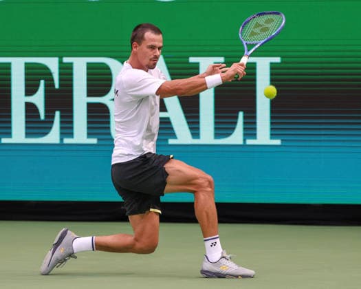 Team Germany, Daniel Altmaier, Davis Cup Germany vs. Croatia, Heristo Arena, Halle Westf., Germany Tennis - Davis Cup 20026 - - Heristo Arena - Halle West - Northrhine Westphalia - Germany - 19 September 2026. Copyright: xJuergenxHasenkopfx