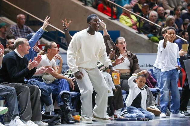 19.09.2026, xgox, Basketball - easyCredit BBL, Basketball Loewen Braunschweig - Gladitors Trier emspor, v.l. Dennis Schröder Jubel, Torjubel, jubelt ueber das Tor, celebrate the goal, celebration Braunschweig