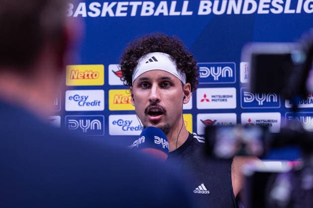 easyCredit Basketball Bundesliga, Telekom Baskets Bonn vs. Veolia Towers Hamburg, 19.09.2026 Michael Kessens (Telekom Baskets Bonn 6) im DYN Interview vor dem Spiel -- easyCredit Basketball Bundesliga, Telekom Baskets Bonn vs. Veolia Towers Hamburg, 19.09.2026, Telekom Dome Bonn Copyright: xBEAUTIFULxSPORTS Derixx