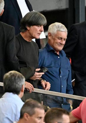 auf der Tribuene Ex-Bundestrainer Joachim Jogi Loew mit Ex-Trainer Armin Veh VfB Stuttgart vs Borussia Dortmund BVB 19.09.2026 DFL REGULATIONS PROHIBIT ANY USE OF PHOTOGRAPHS AS IMAGE SEQUENCES AND OR QUASI-VIDEO VfB Stuttgart vs Borussia Dortmund BVB