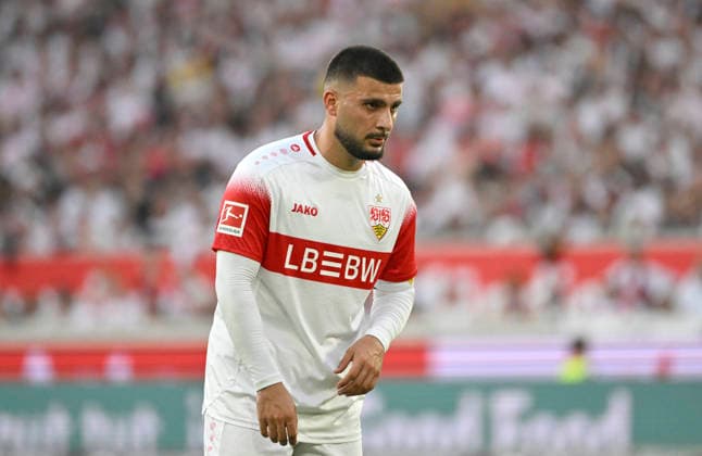 Deniz Undav VfB Stuttgart (26) Enttaeuschung enttaeuscht nach vergebener Torchance Gestik Geste VfB Stuttgart vs Borussia Dortmund BVB 19.09.2026 DFL REGULATIONS PROHIBIT ANY USE OF PHOTOGRAPHS AS IMAGE SEQUENCES AND OR QUASI-VIDEO VfB Stuttgart vs Borussia Dortmund BVB