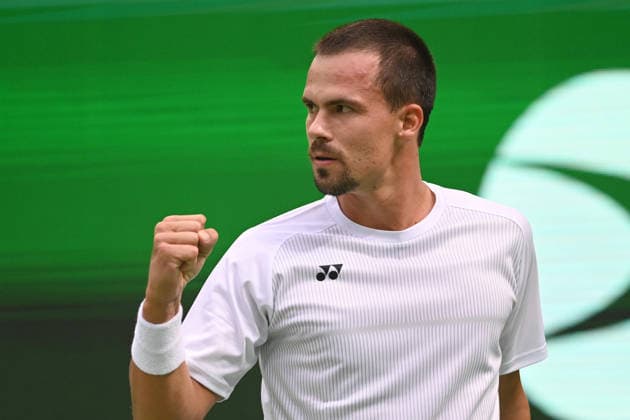 Daniel ALTMAIER (GER) ballt die Faust, match2: Daniel ALTMAIER (GER) - Dino PRIZMIC (CRO) Deutschland (GER) - Kroatien (CRO) Tennis Davis Cup Qualifiers Round 2 am 19.09.2026 in der Heristo Arena Halle Westfalen, Deutschland. Â