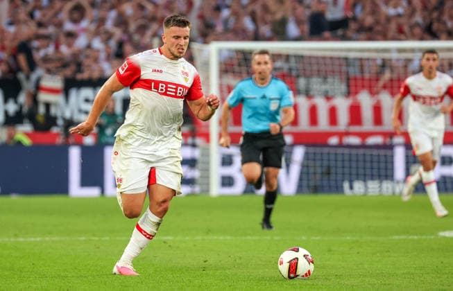 19.09.2026, Deutschland, Stuttgart, Fußball Bundesliga, VfB Stuttgart vs. Borussia Dortmund, Ermedin Demirovic (VfB)