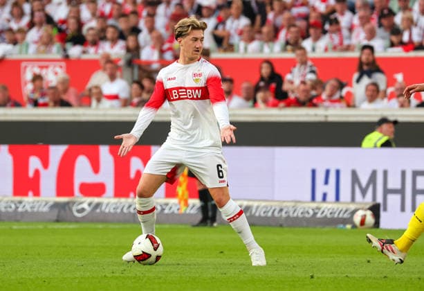 19.09.2026, Deutschland, Stuttgart, Fußball Bundesliga, VfB Stuttgart vs. Borussia Dortmund, Angelo Stiller (VfB)