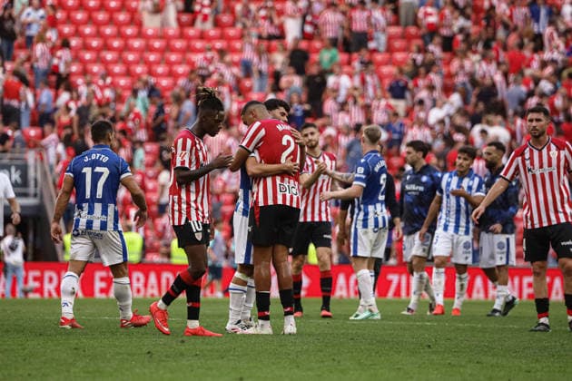 ESP: LaLiga EA Sports Athletic Bilbao v Deportivo Alaves Maroan Sannadi of Athletic during LaLiga EA Sports between Athletic Bilbao v Deportivo Alaves played at San Mames Stadium in Bilbao, on September 19, 2026 in Spain Spain Futbol Copyright: xAgenciaxLOFx