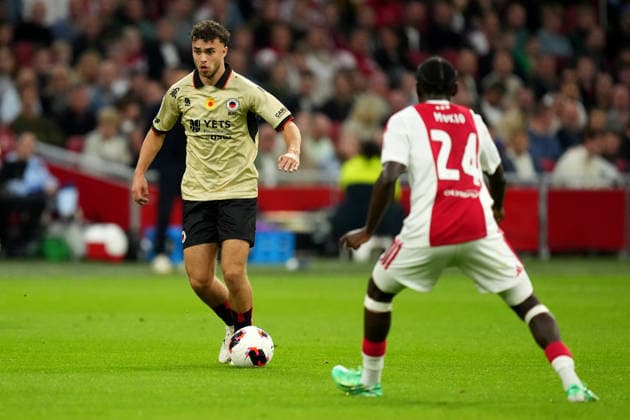 Eredivisie: AFC Ajax v Excelsior Rotterdam Amsterdam - Aymen Sliti of Excelsior Rotterdam dribbles during the seventh competition round of the 2026 2027 Eredivisie season. The match is set between AFC Ajax and Excelsior Rotterdam at Johan Cruijff ArenA on 19 September 2026 in Amsterdam, Netherlands. (Hero Images Yannick Verhoeven) Copyright: xYannickxVerhoevenx