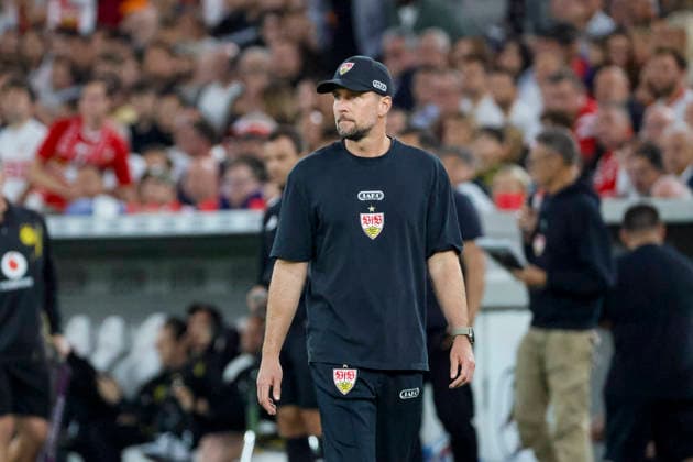 Sebastian Hoeneß, Hoeness (VfB Stuttgart, Trainer) , Deutschland, Fussball, 1. Bundesliga, 4.Spieltag, 2026 2027, VfB Stuttgart vs. Borussia Dortmund, 19.09.2026, Stuttgart MHP Arena Deutschland Copyright: xGrantxHubbsx