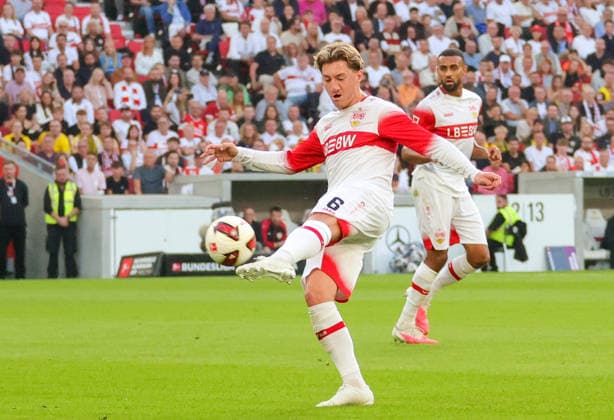 19.09.2026, Deutschland, Stuttgart, Fußball Bundesliga, VfB Stuttgart vs. Borussia Dortmund, Angelo Stiller (VfB)