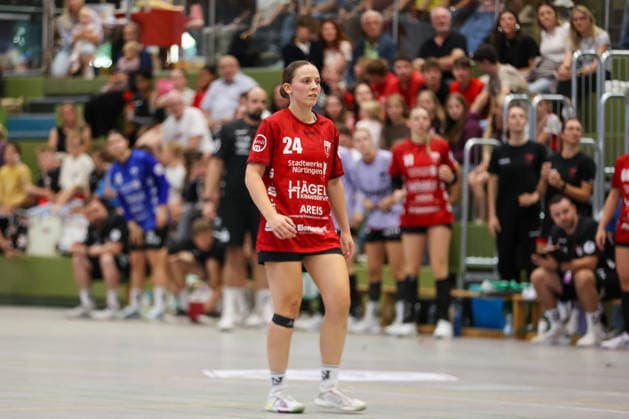 Lisa Fuchs (SG Nürtingen-Zizishausen, 24) GER, SG Nuertingen-Zizishausen vs. HL Buchholz 08-Rosengarten, Handball, 2. ALSCO Handball Bundesliga Frauen, 4. Spieltag, Spielzeit 2026 2027, 19.09.2026 GER, SG Nuertingen-Zizishausen vs. HL Buchholz 08-Rosengarten, Handball, 2. ALSCO Handball Bundesliga Frauen, 4. Spieltag, Spielzeit 2026 2027, 19.09.2026 Steinenberg Copyright: xEibner-Pressefoto SoerenxHerwegx EP_SHG