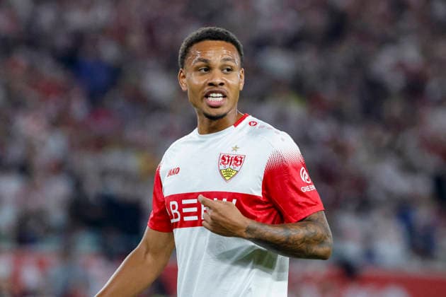 Nikolas Nartey (VfB Stuttgart, 28) , Deutschland, Fussball, 1. Bundesliga, 4.Spieltag, 2026 2027, VfB Stuttgart vs. Borussia Dortmund, 19.09.2026, Stuttgart MHP Arena Deutschland Copyright: xGrantxHubbsx