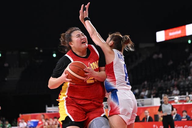 Thailand v China - Asian Games Aichi-Nagoya NAGOYA, JAPAN - SEPTEMBER 19: Yutong Liu (23) of China competes during the basketball Women s Group A between Thailand and China on day zero of the 20th Asian Games Aichi-Nagoya at Aichi International Arena on September 19, 2026 in Nagoya, Aichi, Japan. Stringer Anadolu Nagoya Japan. Editorial use only. Please get in touch for any other usage.  Copyright: x2026xAnadoluxStringerx
