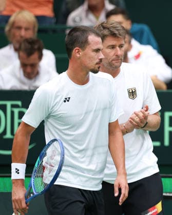 Team Germany, Daniel Altmaier, Michael Kohlmann,Davis Cup Kapitaen, Davis Cup Germany vs. Croatia, Heristo Arena, Halle Westf., Germany Tennis - Davis Cup 20026 - - Heristo Arena - Halle West - Northrhine Westphalia - Germany - 19 September 2026. Copyright: xJuergenxHasenkopfx