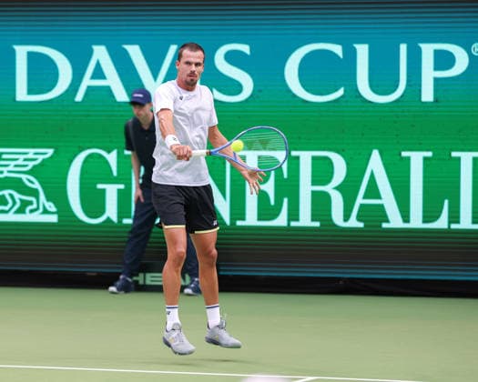 Team Germany, Daniel Altmaier, Davis Cup Germany vs. Croatia, Heristo Arena, Halle Westf., Germany Tennis - Davis Cup 20026 - - Heristo Arena - Halle West - Northrhine Westphalia - Germany - 19 September 2026. Copyright: xJuergenxHasenkopfx