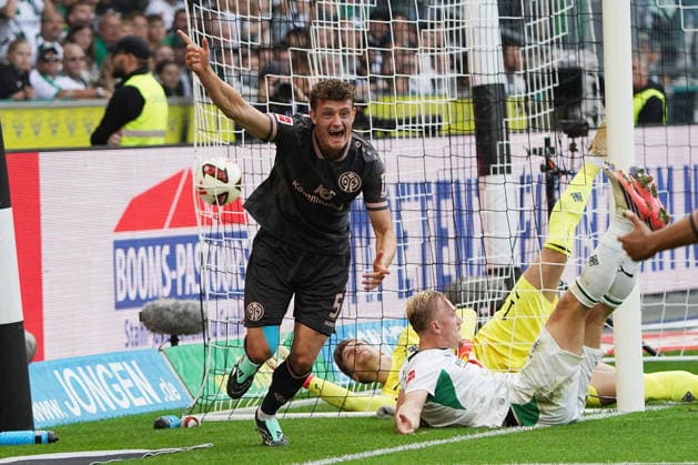 Mönchengladbach Fussball, 1.BL saison 2026 2027 Borussia Mönchengladbach vs 1. FSV Mainz 05, 19.09.2026, Borussia Park, Mönchengladbach Eric Martel 1.FSV Mainz 05, Finnland, FIN Aktion, Einzelbild