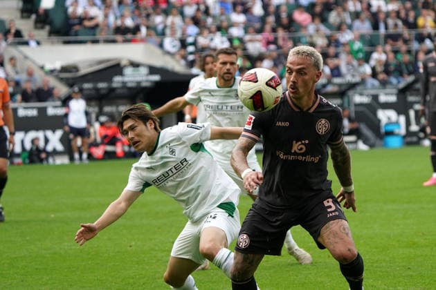 Mönchengladbach Fussball, 1.BL saison 2026 2027 Borussia Mönchengladbach vs 1. FSV Mainz 05, 19.09.2026, Borussia Park, Mönchengladbach Daiki Hashioka, Gladbach Philipp Tietz 1.FSV Mainz 05