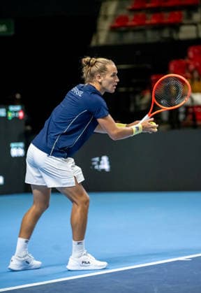 September 19, 2026, Rio De Janeiro, Rio De Janeiro, Brazil: Rafael Matos of Brazil Match action during the 2026 Davis Cup World Group I tie between Brazil and Switzerland, held at the Farmasi Arena in Rio de Janeiro, Brazil. Rio De Janeiro Brazil - ZUMAa293 20260919_zsp_a293_003 Copyright: xRicardoxAmaralx