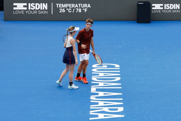 WTA, Tennis Damen GUADALAJARA OPEN 2026 WTA GUADALAJARA OPEN 2026 CRISTINA BUCSA NICOLE MELICHAR VS MOMOKO KOBORI PEANGTARN PLIPUECH 19092026 GUADALAJARA, JALISCO. Action photo of Momoko Kobori and Peangtarn Plipuech, during the doubles final match of the WTA Guadalajara Open 2026, held at the Centro Panamericano de Tenis of Guadalajara, Jalisco, Mexico. Foto de accion de Momoko Kobori y Peangtarn Plipuech, durante el juego de la final de dobles del WTA Guadalajara Open 2026 celebrado en el Centro Panamericano de Tenis de Guadalajara, Jalisco, Mexico. PHOTO BY IMAGENSHOP AGENCIA FOTOGRAFICA GUADALAJARA JALISCO MEXICO Copyright: xIMAGENSHOPxAGENCIAxFOTOGRAFICAx