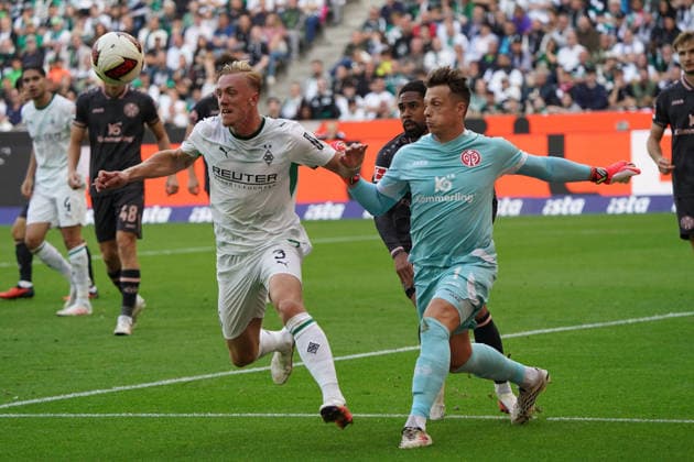 Mönchengladbach Fussball, 1.BL saison 2026 2027 Borussia Mönchengladbach vs 1. FSV Mainz 05, 19.09.2026, Borussia Park, Mönchengladbach isak lidberg, Borussia Mönchengladbach, Alexander Schwolow, fsv mainz 05