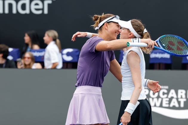 WTA, Tennis Damen GUADALAJARA OPEN 2026 WTA GUADALAJARA OPEN 2026 CRISTINA BUCSA NICOLE MELICHAR VS MOMOKO KOBORI PEANGTARN PLIPUECH 19092026 GUADALAJARA, JALISCO. Action photo of Cristina Bucsa and Nicole Melichar, during the doubles final match of the WTA Guadalajara Open 2026, held at the Centro Panamericano de Tenis of Guadalajara, Jalisco, Mexico. Foto de accion de Cristina Bucsa y Nicole Melichar, durante el juego de la final de dobles del WTA Guadalajara Open 2026 celebrado en el Centro Panamericano de Tenis de Guadalajara, Jalisco, Mexico PHOTO BY IMAGENSHOP AGENCIA FOTOGRAFICA GUADALAJARA JALISCO MEXICO Copyright: xIMAGENSHOPxAGENCIAxFOTOGRAFICAx