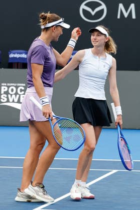 WTA, Tennis Damen GUADALAJARA OPEN 2026 WTA GUADALAJARA OPEN 2026 CRISTINA BUCSA NICOLE MELICHAR VS MOMOKO KOBORI PEANGTARN PLIPUECH 19092026 GUADALAJARA, JALISCO. Action photo of Cristina Bucsa and Nicole Melichar, during the doubles final match of the WTA Guadalajara Open 2026, held at the Centro Panamericano de Tenis of Guadalajara, Jalisco, Mexico. Foto de accion de Cristina Bucsa y Nicole Melichar, durante el juego de la final de dobles del WTA Guadalajara Open 2026 celebrado en el Centro Panamericano de Tenis de Guadalajara, Jalisco, Mexico PHOTO BY IMAGENSHOP AGENCIA FOTOGRAFICA GUADALAJARA JALISCO MEXICO Copyright: xIMAGENSHOPxAGENCIAxFOTOGRAFICAx