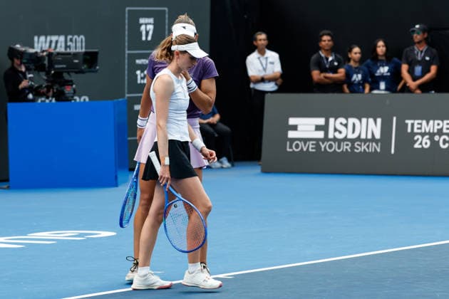 WTA, Tennis Damen GUADALAJARA OPEN 2026 WTA GUADALAJARA OPEN 2026 CRISTINA BUCSA NICOLE MELICHAR VS MOMOKO KOBORI PEANGTARN PLIPUECH 19092026 GUADALAJARA, JALISCO. Action photo of Cristina Bucsa and Nicole Melichar, during the doubles final match of the WTA Guadalajara Open 2026, held at the Centro Panamericano de Tenis of Guadalajara, Jalisco, Mexico. Foto de accion de Cristina Bucsa y Nicole Melichar, durante el juego de la final de dobles del WTA Guadalajara Open 2026 celebrado en el Centro Panamericano de Tenis de Guadalajara, Jalisco, Mexico PHOTO BY IMAGENSHOP AGENCIA FOTOGRAFICA GUADALAJARA JALISCO MEXICO Copyright: xIMAGENSHOPxAGENCIAxFOTOGRAFICAx
