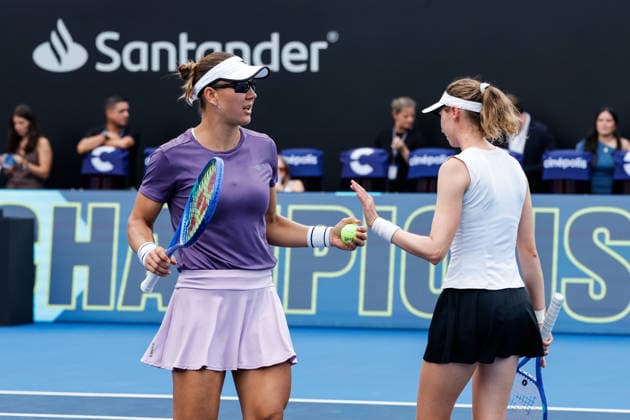WTA, Tennis Damen GUADALAJARA OPEN 2026 WTA GUADALAJARA OPEN 2026 CRISTINA BUCSA NICOLE MELICHAR VS MOMOKO KOBORI PEANGTARN PLIPUECH 19092026 GUADALAJARA, JALISCO. Action photo of Cristina Bucsa and Nicole Melichar, during the doubles final match of the WTA Guadalajara Open 2026, held at the Centro Panamericano de Tenis of Guadalajara, Jalisco, Mexico. Foto de accion de Cristina Bucsa y Nicole Melichar, durante el juego de la final de dobles del WTA Guadalajara Open 2026 celebrado en el Centro Panamericano de Tenis de Guadalajara, Jalisco, Mexico PHOTO BY IMAGENSHOP AGENCIA FOTOGRAFICA GUADALAJARA JALISCO MEXICO Copyright: xIMAGENSHOPxAGENCIAxFOTOGRAFICAx