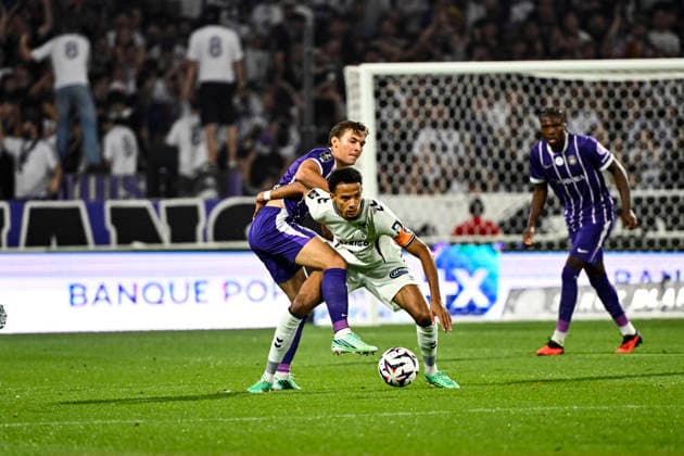 FOOTBALL : Toulouse vs Le Havre- 5eme Journee de Ligue 1 McDonald S - Toulouse - 19 09 2026 Michael Richardson (hac) Toulouse  Copyright: xThierryxBretonx