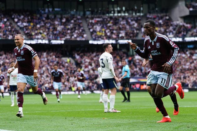 Premier League: Tottenham Hotspur v Aston Villa Nicolas Jackson of Aston Villa celebrates his goal during the Premier League match Tottenham Hotspur vs Aston Villa at Tottenham Hotspur Stadium, London, United Kingdom on 19 September 2026 (Photo by Harvey Murphy News Images) Copyright: xHarveyxMurphy NewsxImagesx