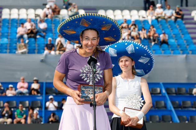 WTA, Tennis Damen GUADALAJARA OPEN 2026 WTA GUADALAJARA OPEN 2026 CRISTINA BUCSA NICOLE MELICHAR VS MOMOKO KOBORI PEANGTARN PLIPUECH 19092026 GUADALAJARA, JALISCO. Action photo of Cristina Bucsa and Nicole Melichar, champions of the doubles tournament of the WTA Guadalajara Open 2026, held at the Centro Panamericano de Tenis of Guadalajara, Jalisco, Mexico. Foto de accion de Cristina Bucsa y Nicole Melichar, campeonas del torneo de dobles del WTA Guadalajara Open 2026 celebrado en el Centro Panamericano de Tenis de Guadalajara, Jalisco, Mexico PHOTO BY IMAGENSHOP AGENCIA FOTOGRAFICA GUADALAJARA JALISCO MEXICO Copyright: xIMAGENSHOPxAGENCIAxFOTOGRAFICAx