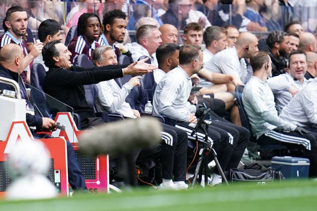 Premier League: Tottenham Hotspur v Aston Villa Unai Emery manager of Aston Villa during the Premier League match Tottenham Hotspur vs Aston Villa at Tottenham Hotspur Stadium, London, United Kingdom on 19 September 2026 (Photo by Harvey Murphy News Images) Copyright: xHarveyxMurphy NewsxImagesx