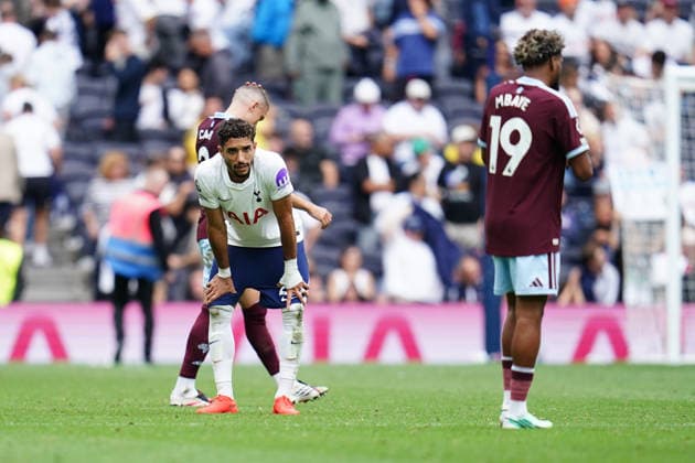 Premier League: Tottenham Hotspur v Aston Villa Omar Marmoush of Tottenham Hotspur at full time during the Premier League match Tottenham Hotspur vs Aston Villa at Tottenham Hotspur Stadium, London, United Kingdom on 19 September 2026 (Photo by Harvey Murphy News Images) Copyright: xHarveyxMurphy NewsxImagesx