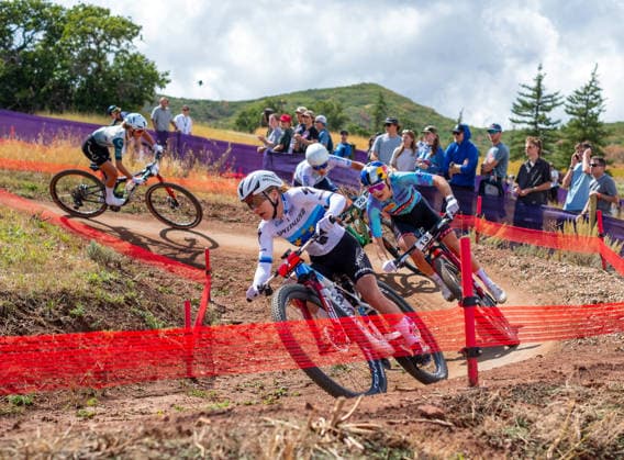 September 19, 2026: SwitzerlandÃ¢â‚¬â ¢s Sina Frey negotiates sweeping curves on her way to a third place finish in elite mountain bike cycling action during the WOOP UCI World Series, Soldier Hollow Nordic Center, Midway, Utah. Larry Clouse CSM Images Midway United States - ZUMAc04_ 20260919_zma_c04_176 Copyright: xLarryxClouse Csmx