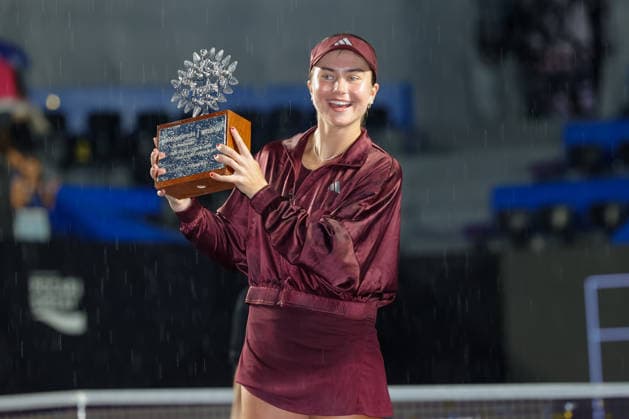 WTA, Tennis Damen GUADALAJARA OPEN 2026 WTA GUADALAJARA OPEN 2026 PEYTON STEARNS VS IVA JOVIC 19092026 GUADALAJARA, JALISCO. Action photo of Iva Jovic of the United States, champion of the singles tournament of the WTA Guadalajara Open 2026, held at the Centro Panamericano de Tenis of Guadalajara, Jalisco, Mexico. Foto de accion de Iva Jovic de Estados Unidos, campeona del torneo de singles del WTA Guadalajara Open 2026 celebrado en el Centro Panamericano de Tenis de Guadalajara, Jalisco, Mexico PHOTO BY IMAGENSHOP AGENCIA FOTOGRAFICA GUADALAJARA JALISCO MEXICO Copyright: xIMAGENSHOPxAGENCIAxFOTOGRAFICAx