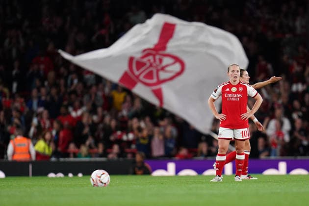 Women s Super League: Arsenal v Manchester United, ManU Arsenal level the scoring to make it 1-1 during the Women s Super League match Arsenal vs Manchester United at Emirates, London, United Kingdom on 19 September 2026 (Photo by Harvey Murphy News Images) London Emirates Greater London United Kingdom Copyright: xHarveyxMurphy NewsxImagesx
