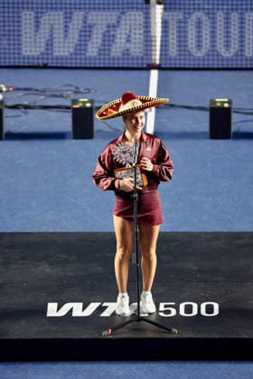 WTA, Tennis Damen GUADALAJARA OPEN 2026 WTA GUADALAJARA OPEN 2026 PEYTON STEARNS VS IVA JOVIC 19092026 GUADALAJARA, JALISCO. Action photo of Iva Jovic of the United States, champion of the singles tournament of the WTA Guadalajara Open 2026, held at the Centro Panamericano de Tenis of Guadalajara, Jalisco, Mexico. Foto de accion de Iva Jovic de Estados Unidos, campeona del torneo de singles del WTA Guadalajara Open 2026 celebrado en el Centro Panamericano de Tenis de Guadalajara, Jalisco, Mexico PHOTO BY IMAGENSHOP AGENCIA FOTOGRAFICA GUADALAJARA JALISCO MEXICO Copyright: xIMAGENSHOPxAGENCIAxFOTOGRAFICAx