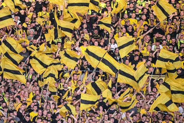BvB Fans mit Flaggen waehrend des spiels der 1. Bundesliga zwischen VfB Stuttgart und Borussia Dortmund, MHPArena am 19. September 2026 in Stuttgart, Deutschland. (Foto von Harry Langer DeFodi Images) +++ BvB with flags during the Bundesliga match between VfB Stuttgart and Borussia Dortmund at MHPArena on September 19, 2026 in Stuttgart, Germany. (Photo by Harry Langer DeFodi Images) DFB DFL REGULATIONS PROHIBIT ANY USE OF PHOTOGRAPHS AS IMAGE SEQUENCES AND OR QUASI-VIDEO. (Photo by Harry Langer DeFodi Images) DFB DFL REGULATIONS PROHIBIT ANY USE OF PHOTOGRAPHS AS IMAGE SEQUENCES AND OR QUASI-VIDEO. -