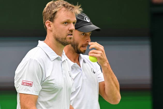 Kevin Krawietz GER Tim Pütz Puetz GER 20.09.2026 ¢ Tennis ¢ Davis Cup Qualifiers 2. Runde ¢ Deutschland vs Kroatien , heristo-arena, Halle (Westfalen), NRW Germany